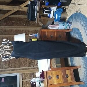 Simply stunning formal black long dress. Size junior 5/6